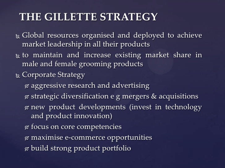 strategic strategies of gillette In may 1994, months before the gillette company first shipped its hugely successful sensor excel razor in the united states, marketing plans were already under way. strategic strategies of gillette In may 1994, months before the gillette company first shipped its hugely successful sensor excel razor in the united states, marketing plans were already under way.
