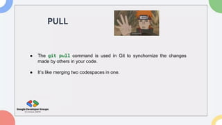 Git GitHub session PPT by GDG on Campus GLBAJAJ | PPTX