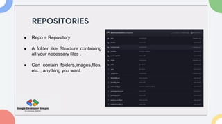 Git GitHub session PPT by GDG on Campus GLBAJAJ | PPTX