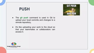Git GitHub session PPT by GDG on Campus GLBAJAJ | PPTX