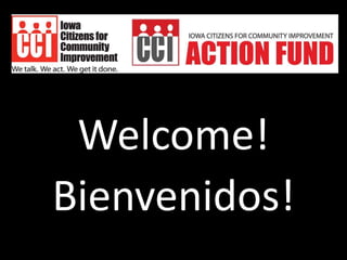 Welcome!
Bienvenidos!
 