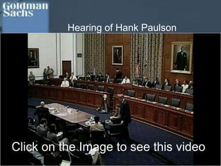 Magnifying Risk & AbacusSelling high risk, poor quality mortgage products to investors around the worldTransfer risk associated with its high risk assets – making on spreadAssisting favoured clients  to make profit at the direct expense of the clients that invested in the Goldman CDOs