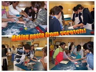 Making pasta from scratch! 