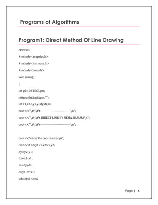 Computer Graphics Practical | DOCX | 3-D Graphics | Computer Software ...