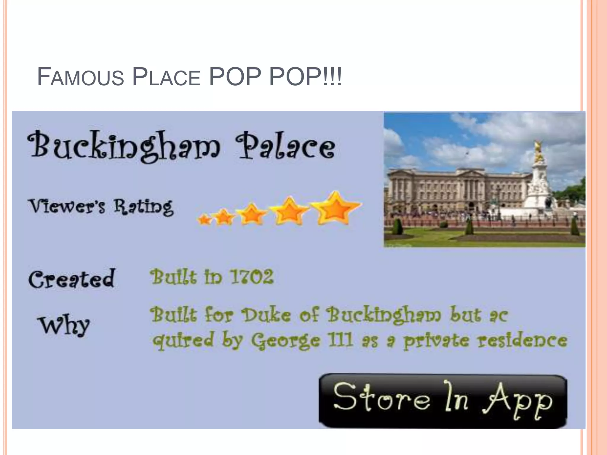 FAMOUS PLACE POP POP!!!
 