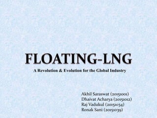 Akhil Saraswat (20151001)
Dhaivat Acharya (20151012)
Raj Vadukul (20151034)
Ronak Sani (20151039)
A Revolution & Evolution for the Global Industry
 