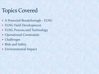 Technical Prospects of Floating LNG | PPTX