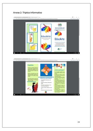 24
Anexo 2: Tríptico Informativo
 