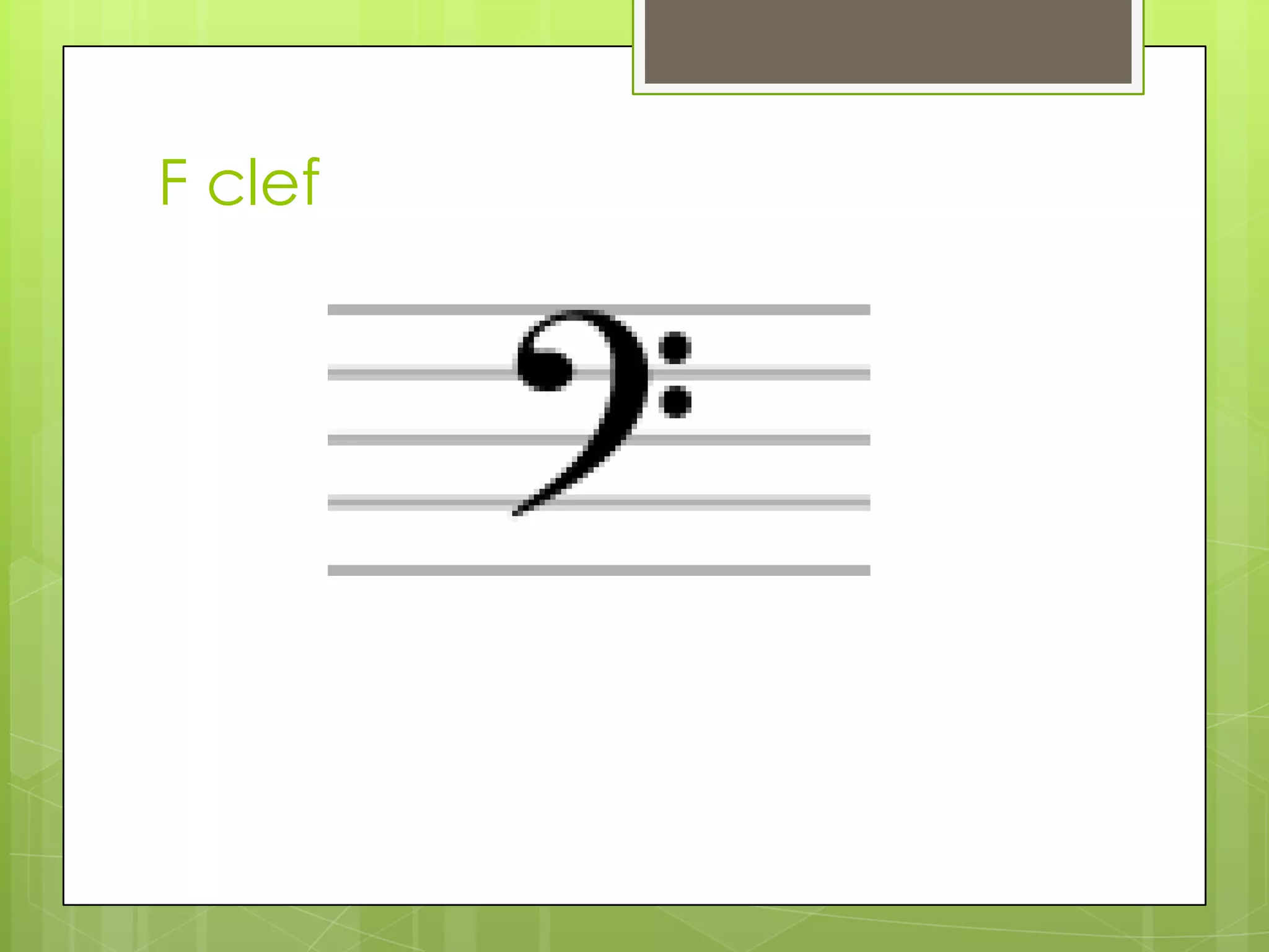 F clef