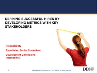 Measuring Quality of Hire