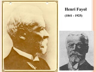 Henri Fayol
(1841 - 1925)
5)
 