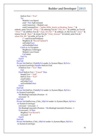 Real Estate Management System in Vb.Net