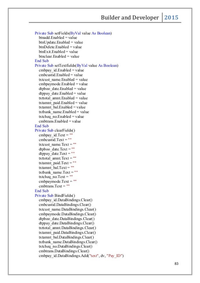 Real Estate Management System In Vb Net