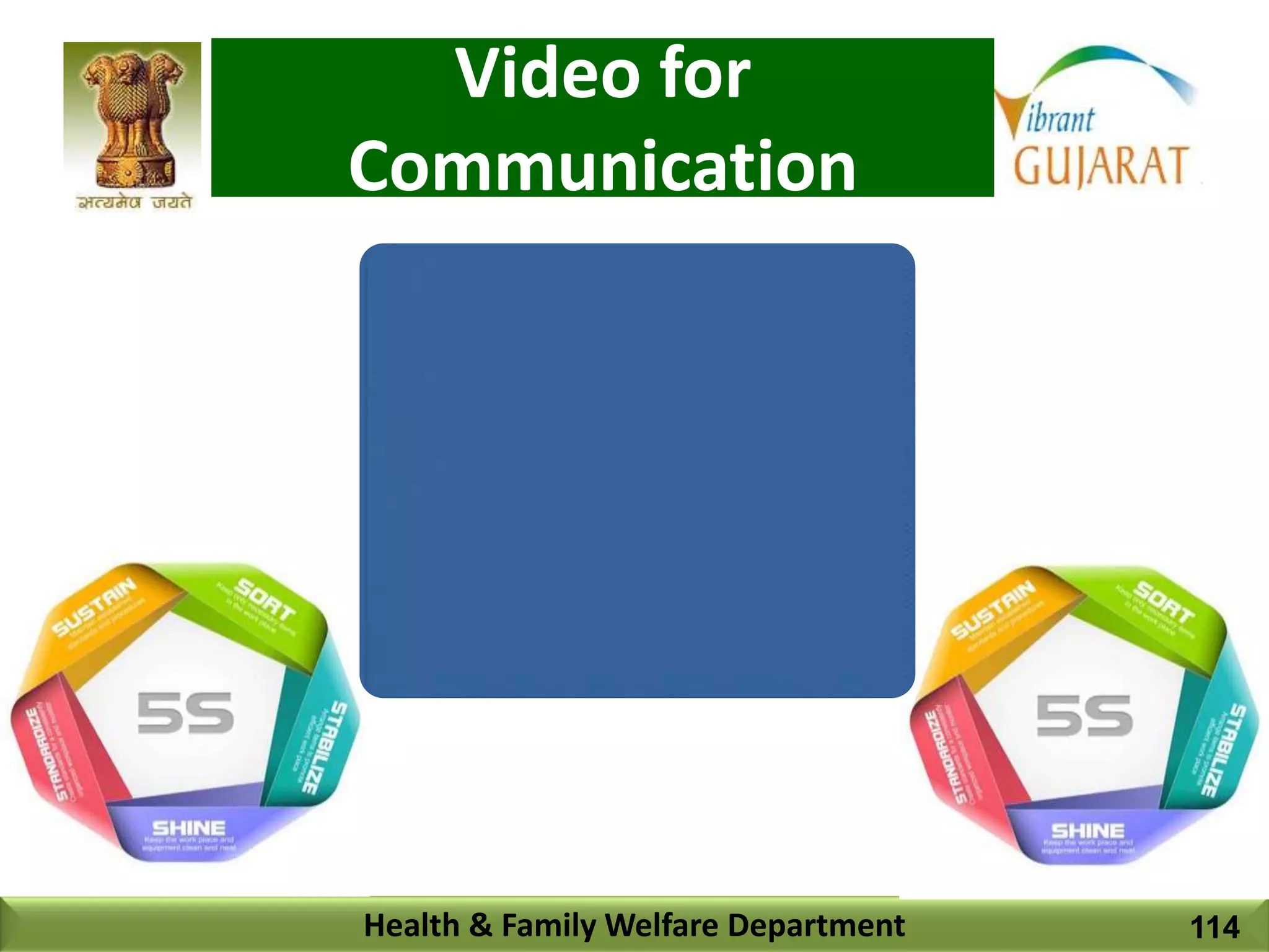Video for
Communication
Health & Family Welfare Department 114
 