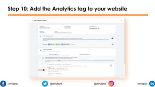 Step 10: Add the Analytics tag to your website
imVtank @imVtank @imVtank imVtank
 