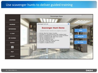 50 | ©2015 ON24, Inc.
Use	
  scavenger	
  hunts	
  to	
  deliver	
  guided	
  training	
  
 