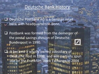 German Bank Information Example Deutsche bank | PPTX