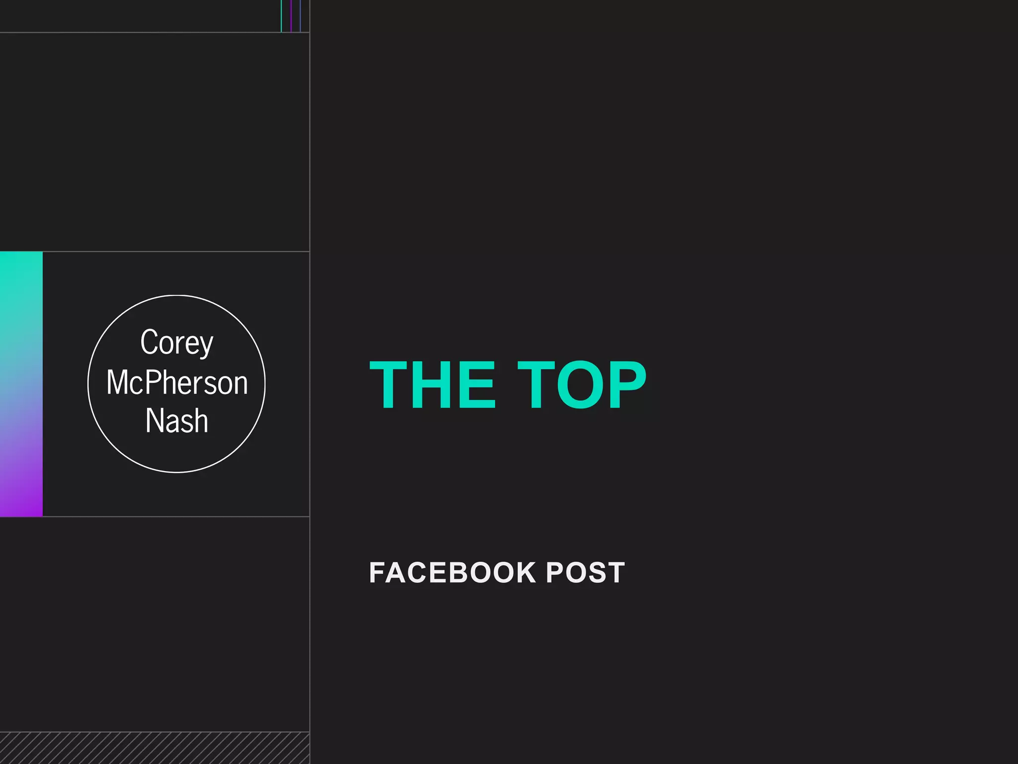 THE TOP 
FACEBOOK POST 
 