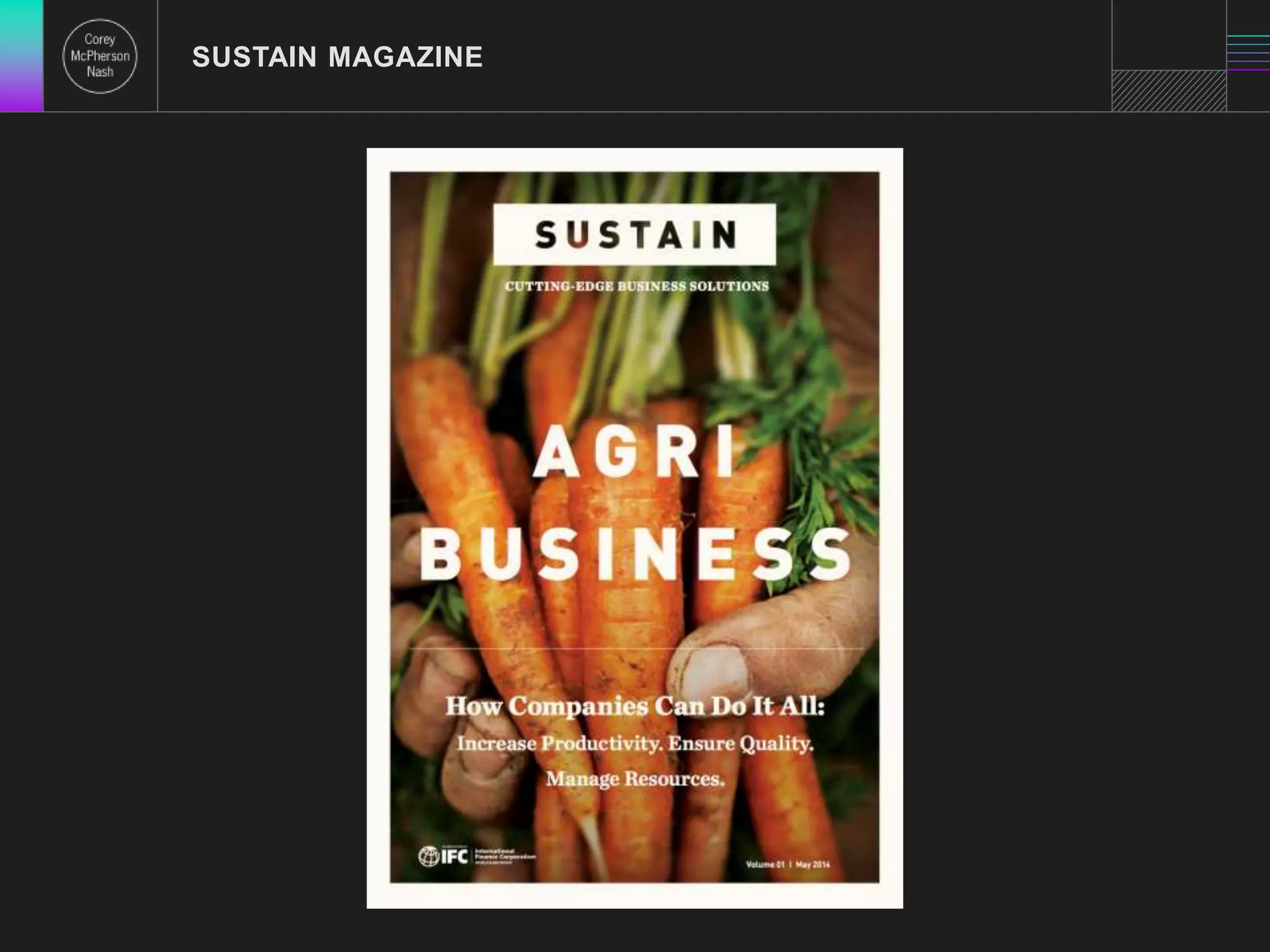 SUSTAIN MAGAZINE 
 