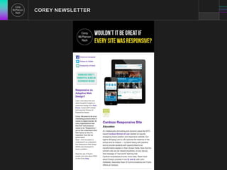 COREY NEWSLETTER 
 
