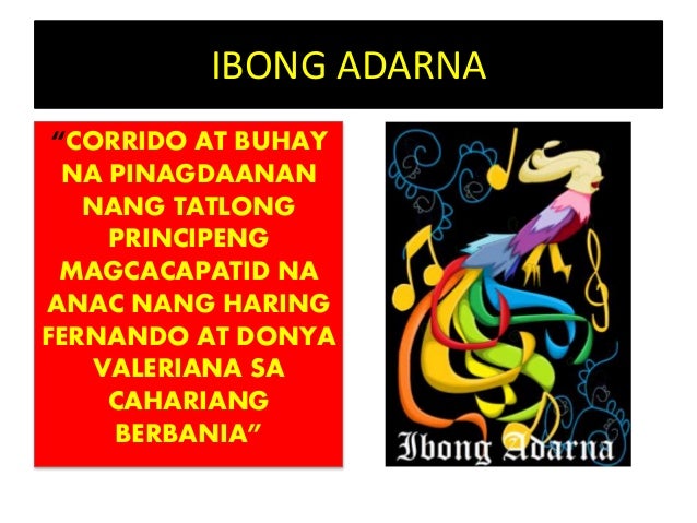 Final Ibong Adarna History