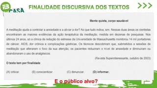E o público alvo?
 
