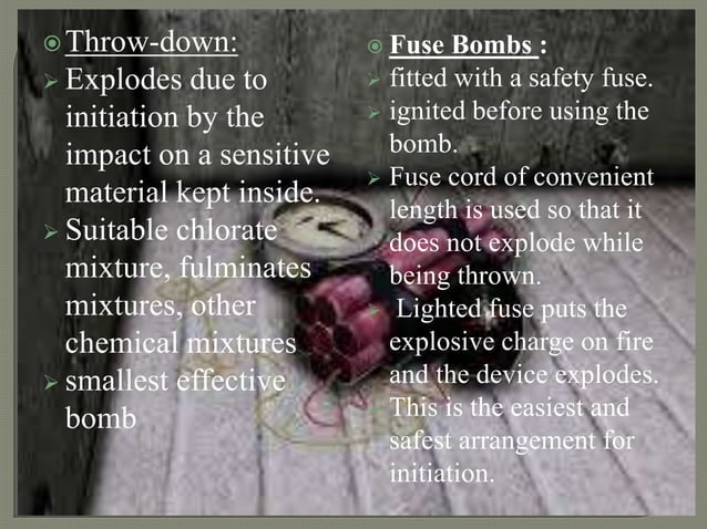 Improvised Explosive Devices(IED) | PPTX | First Aid | Injuries