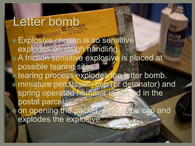Improvised Explosive Devices(IED) | PPTX | First Aid | Injuries