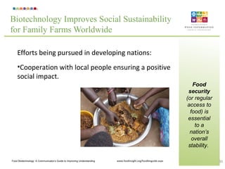 The Role of Biotechnology in our Food Supply | PDF