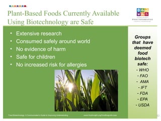 role of biotechnology in food security pdf