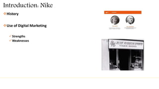 Nike Introduction Nike Marketing srategies | PPTX