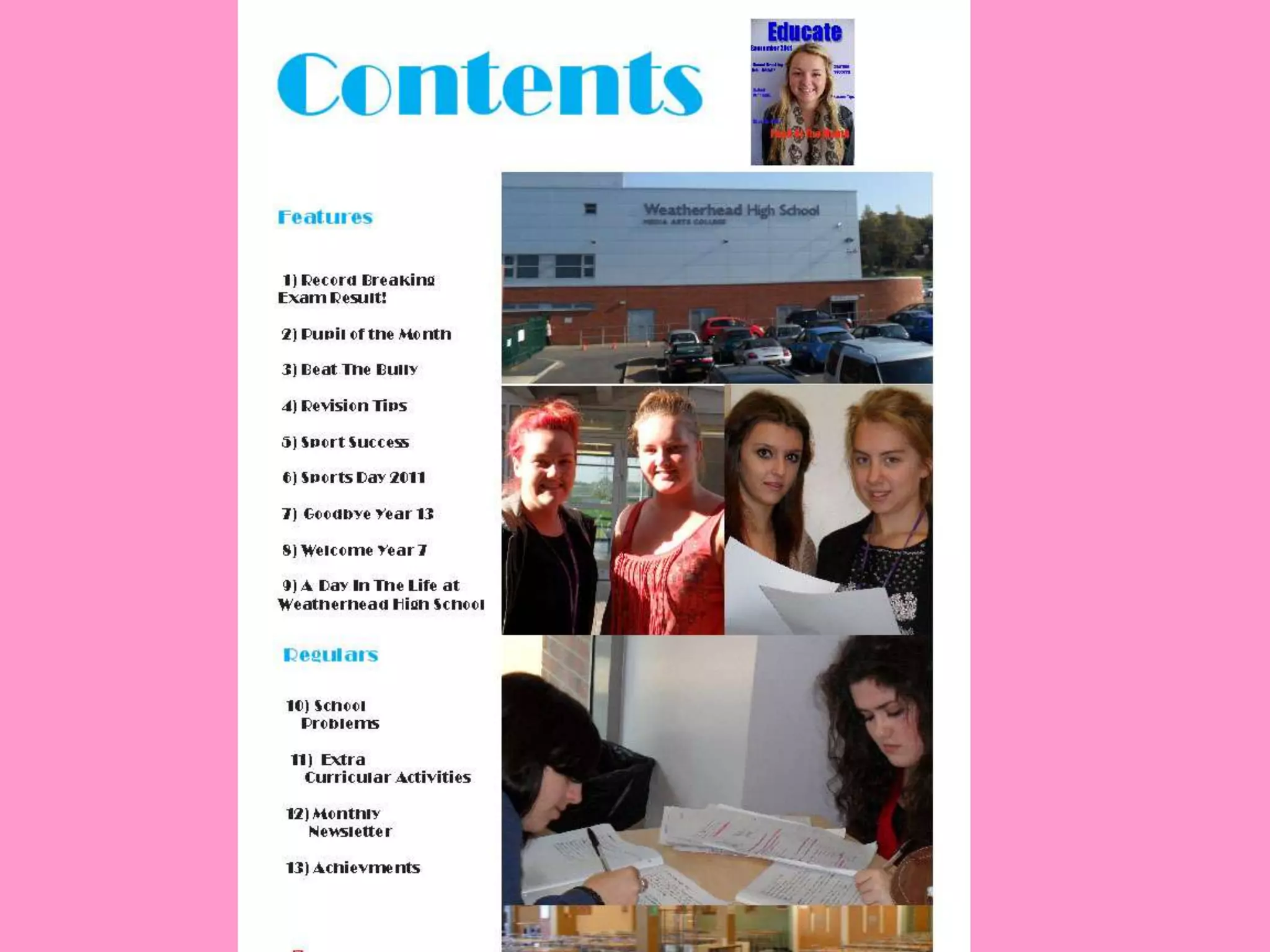 Final Images for School Magazines