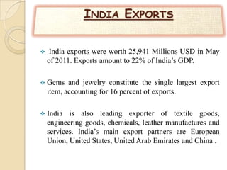 INDIA’S CURRENT SCENARIO !!!India’s economic growth has accelerated in recent years, and its share of world trade has expanded. These are welcome developments for the country and, given India’s large share of the world’s population, for the global economy. 
