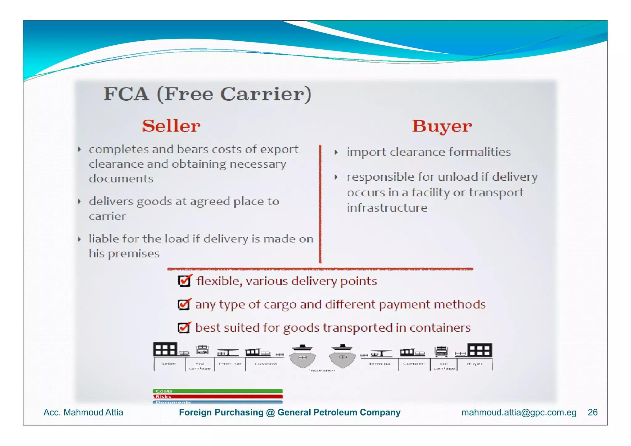 Incoterms - Presented by Mahmoud Attia | PPT