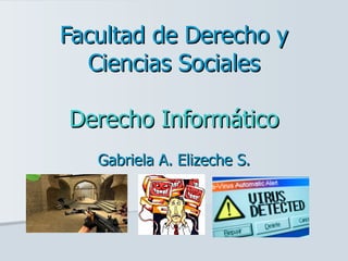 Facultad de Derecho y Ciencias Sociales Derecho Informático Gabriela A. Elizeche S. 