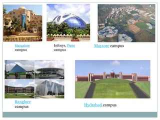 Infosys, Pune campusMangalore campusMaysorecampusBanglore campusHydrabadcampus