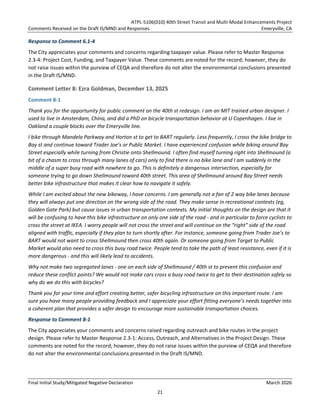 Negative Declaration Form 40th St. Multimodal Final Initial Study:Mitigated Negative Declaration.pdf