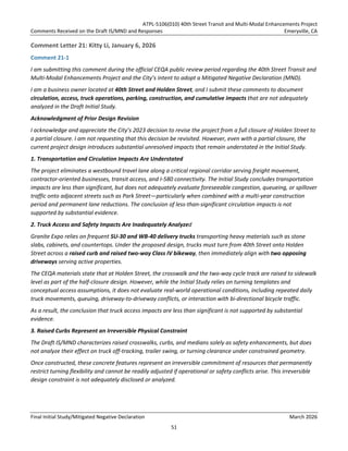 Negative Declaration Form 40th St. Multimodal Final Initial Study:Mitigated Negative Declaration.pdf