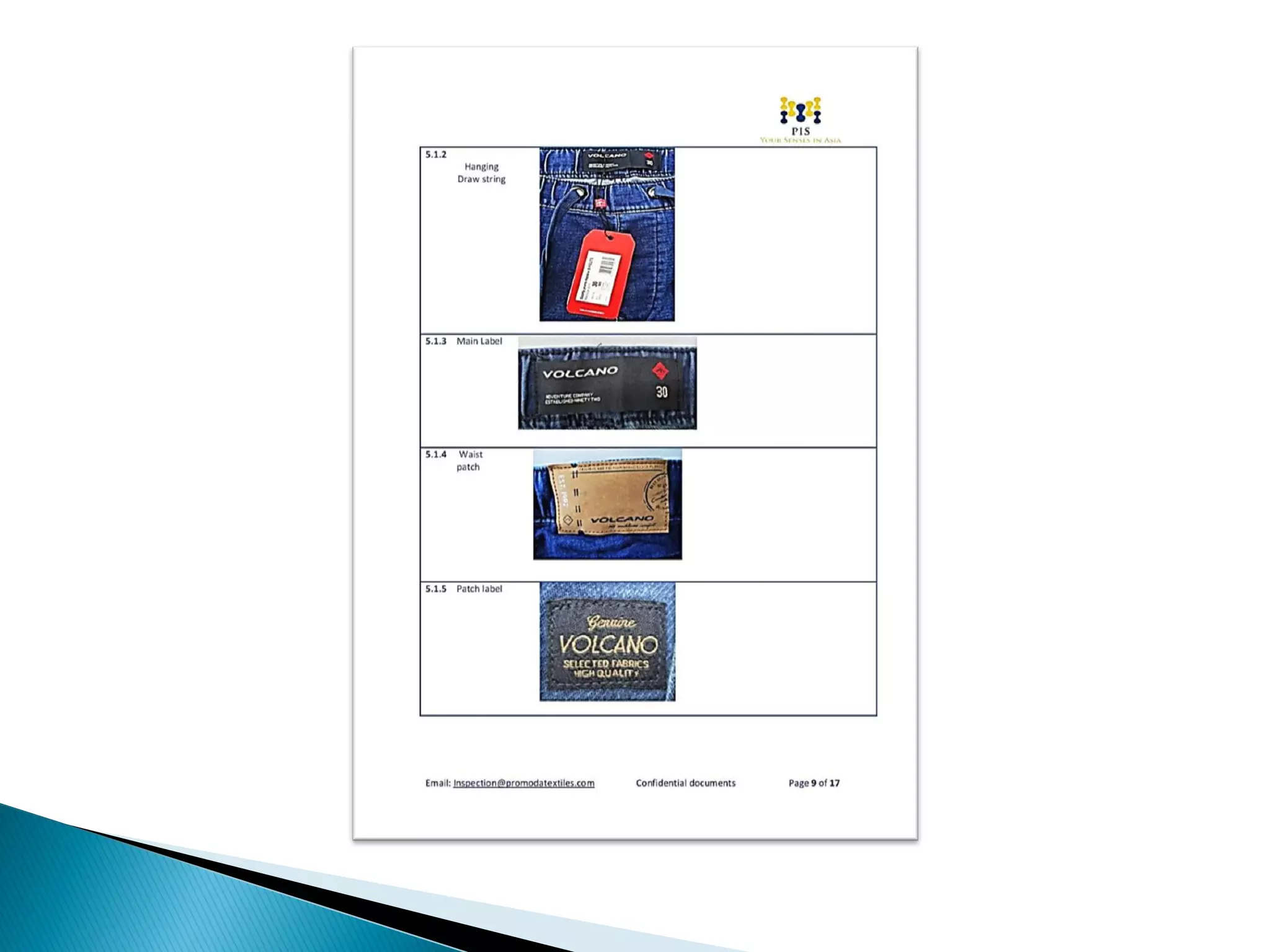 Steps of final inspection and Report generation. 