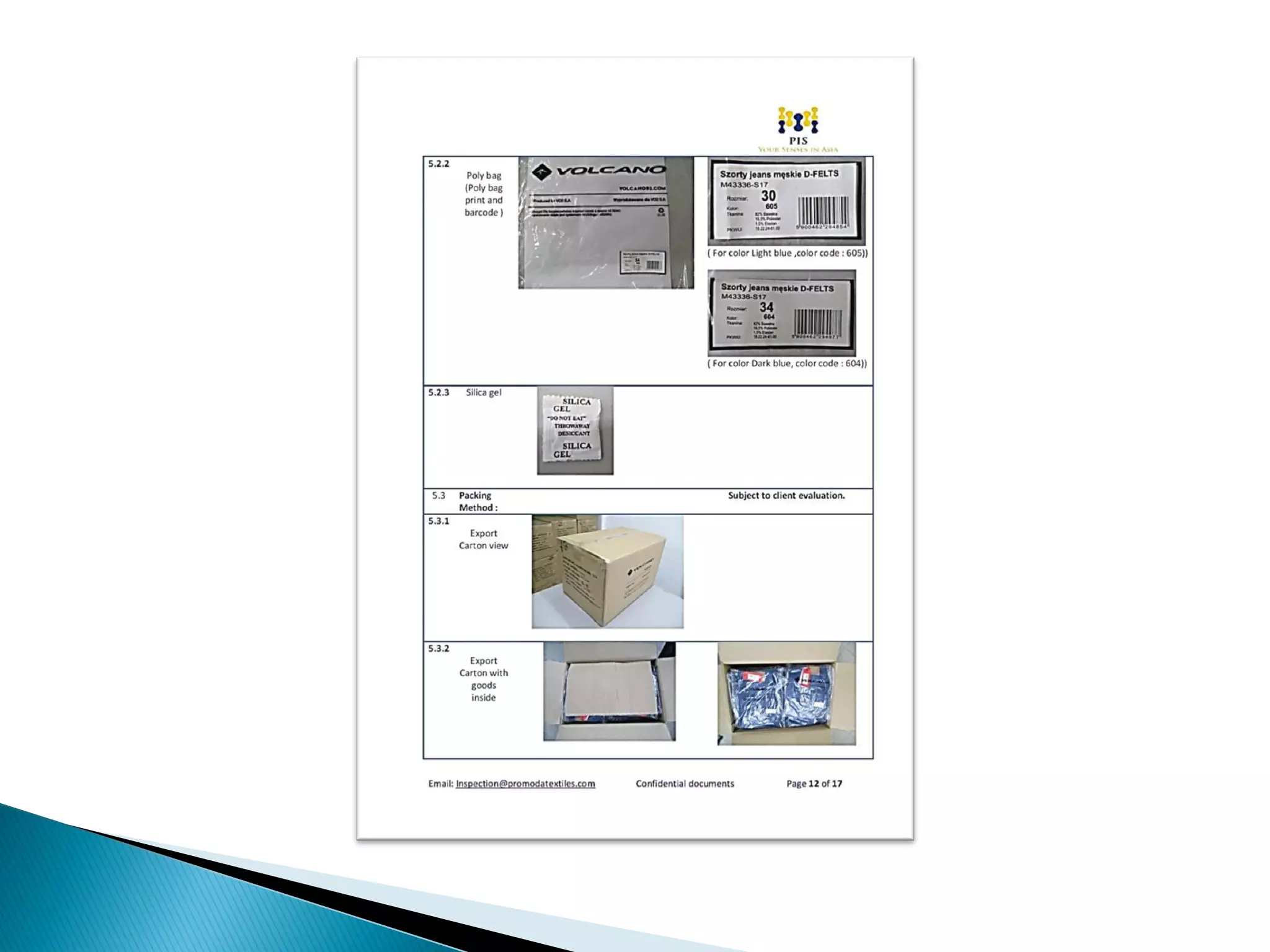 Steps of final inspection and Report generation. 