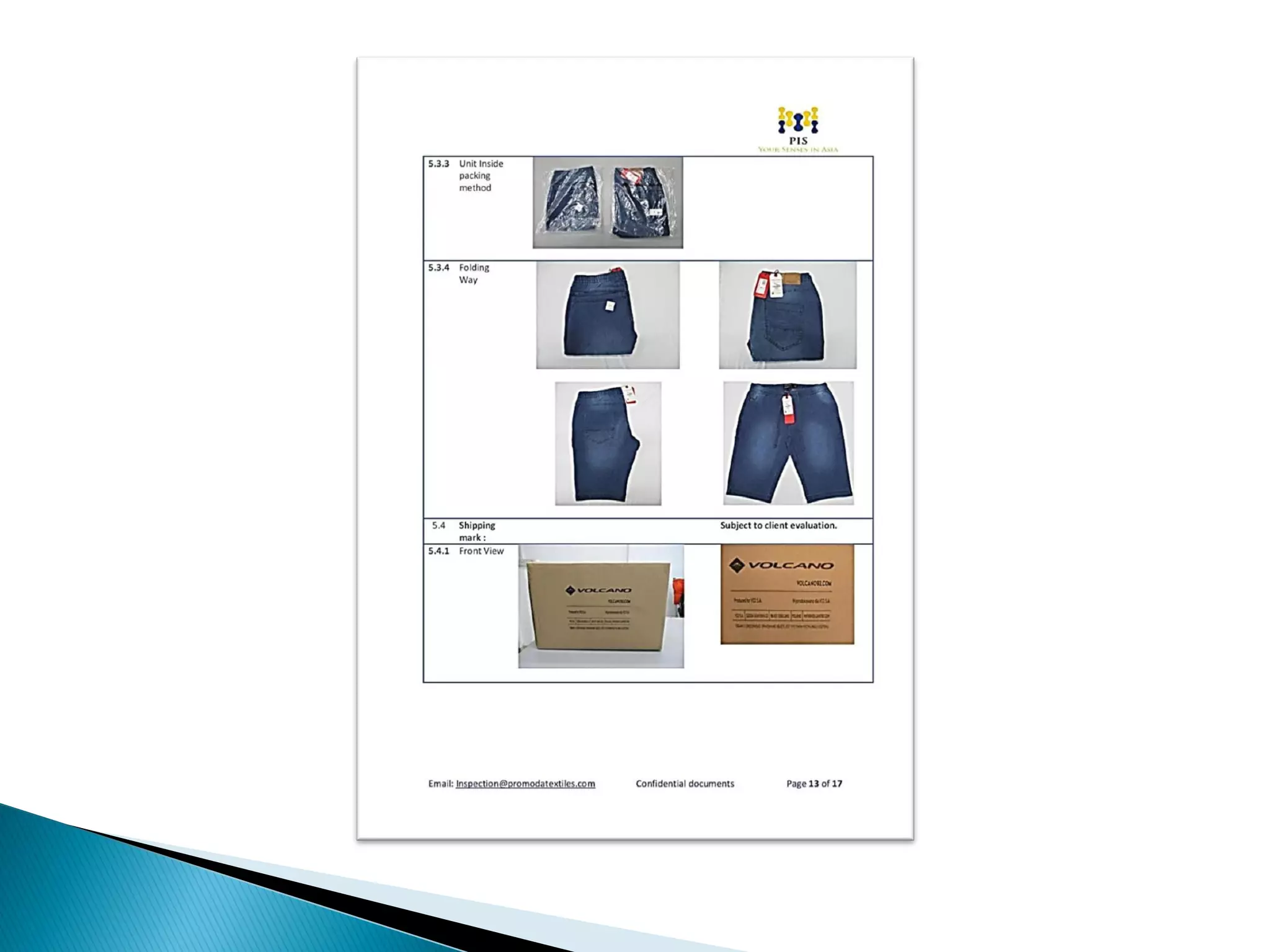 Steps of final inspection and Report generation. 