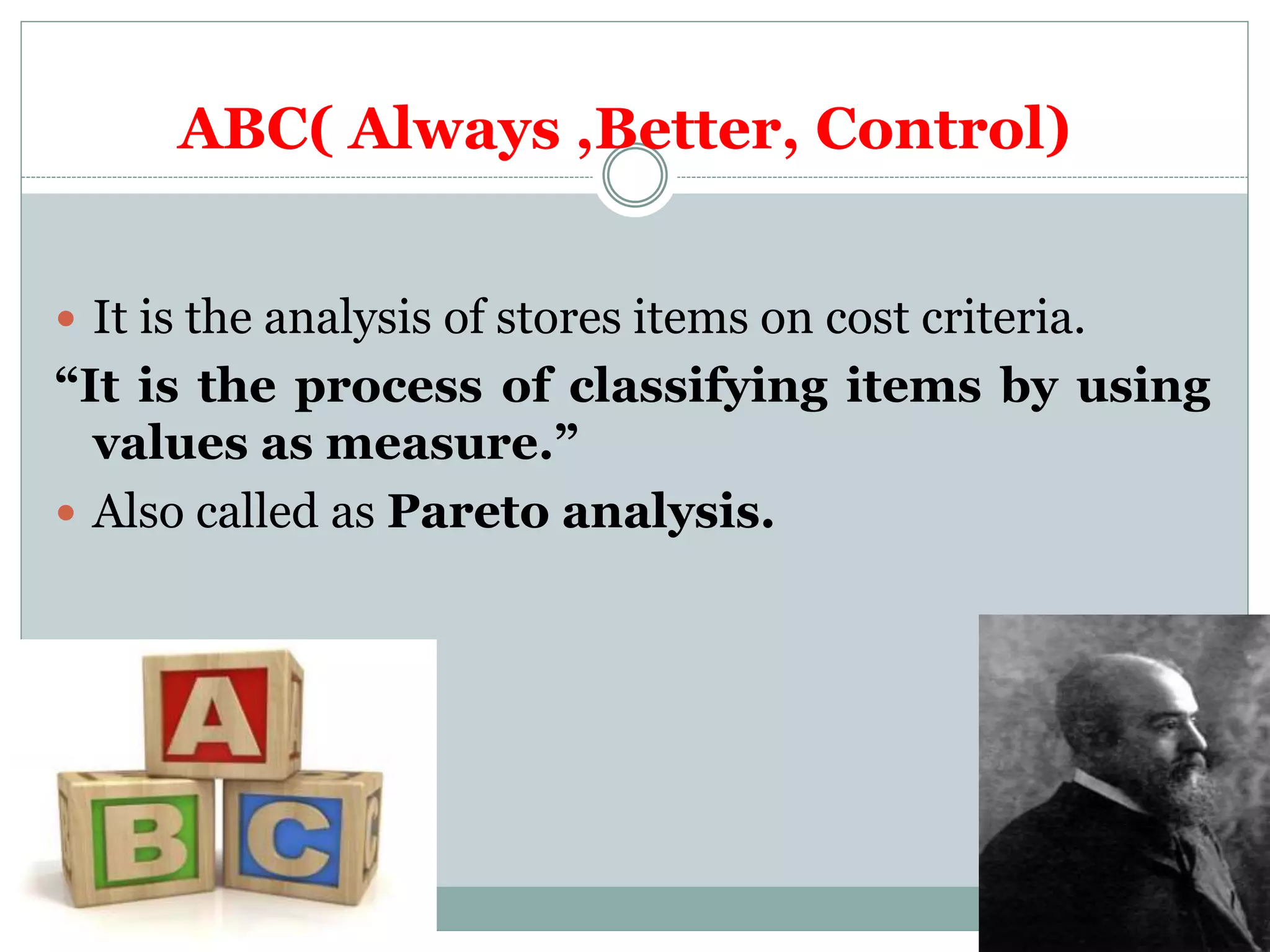 Inventory control in nursing | PPTX