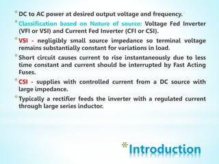 INVERTERS PRESENTATION | PPTX