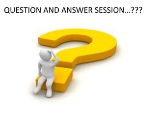 QUESTION AND ANSWER SESSION…???
 