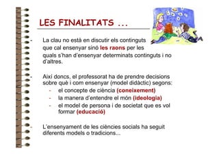 Finalitats I Models 1