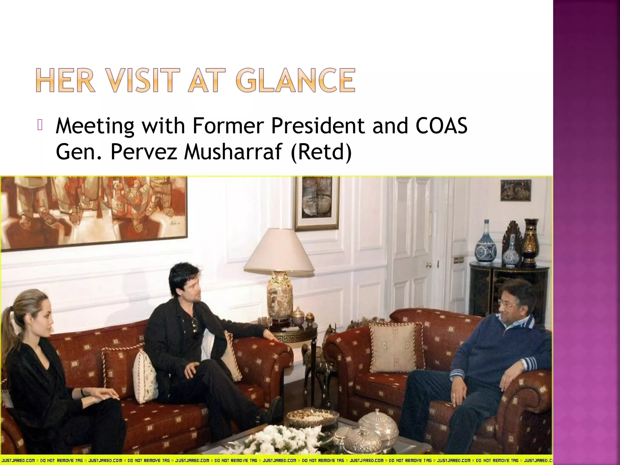  Meeting with Former President and COAS
Gen. Pervez Musharraf (Retd)
 