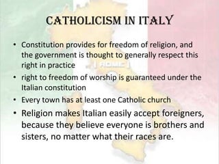 Catholicism in ItalyNational holiday Coronation Day of Pope BENEDICT XVI, 24 April (2005)Flag of Vatican city