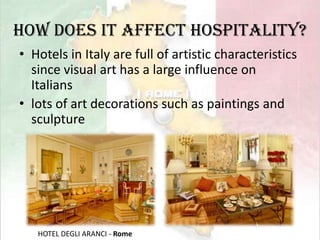 emphasized the importance of individual achievement in a wide range of fieldsItalian merchants and political officials supported and commissioned the great artists of the day, thus the products of the Renaissance grew up inside their wallsfamous artist like Michelangelo, Leonardo da Vinci, Raphael, Titian, Donatello, Piero della Francesca, Mantegna, Antonello da Messina, Carpaccio, Giorgione, Paolo Uccello and many others