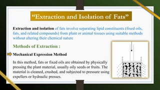 Fats and their importance and functions, waxes.pptx