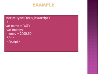 Introduction to Javascript | PPTX